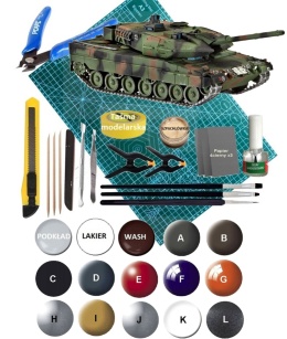 Plastikowy model czołgu Niemiecka Armia Leopard 2A46/A6M Revell Skala 1:72 03180