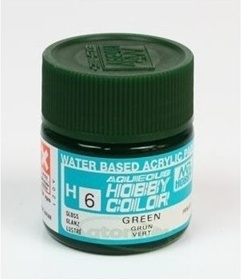 Mr.Hobby Color H006 Green Zielona błyszcząca. Farba modelarska akryl 10 ml